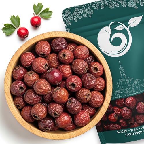 NY Spice Shop Dried Hawthorn Berries - 3 Pound Fresh Hawthorn Berry - Wild Harvested Hawthorn Berries Whole - Whole Hawthorn Berry Bulk - Naturals Hawthorn Berries Herbal Supplement for Hawthorn Tea