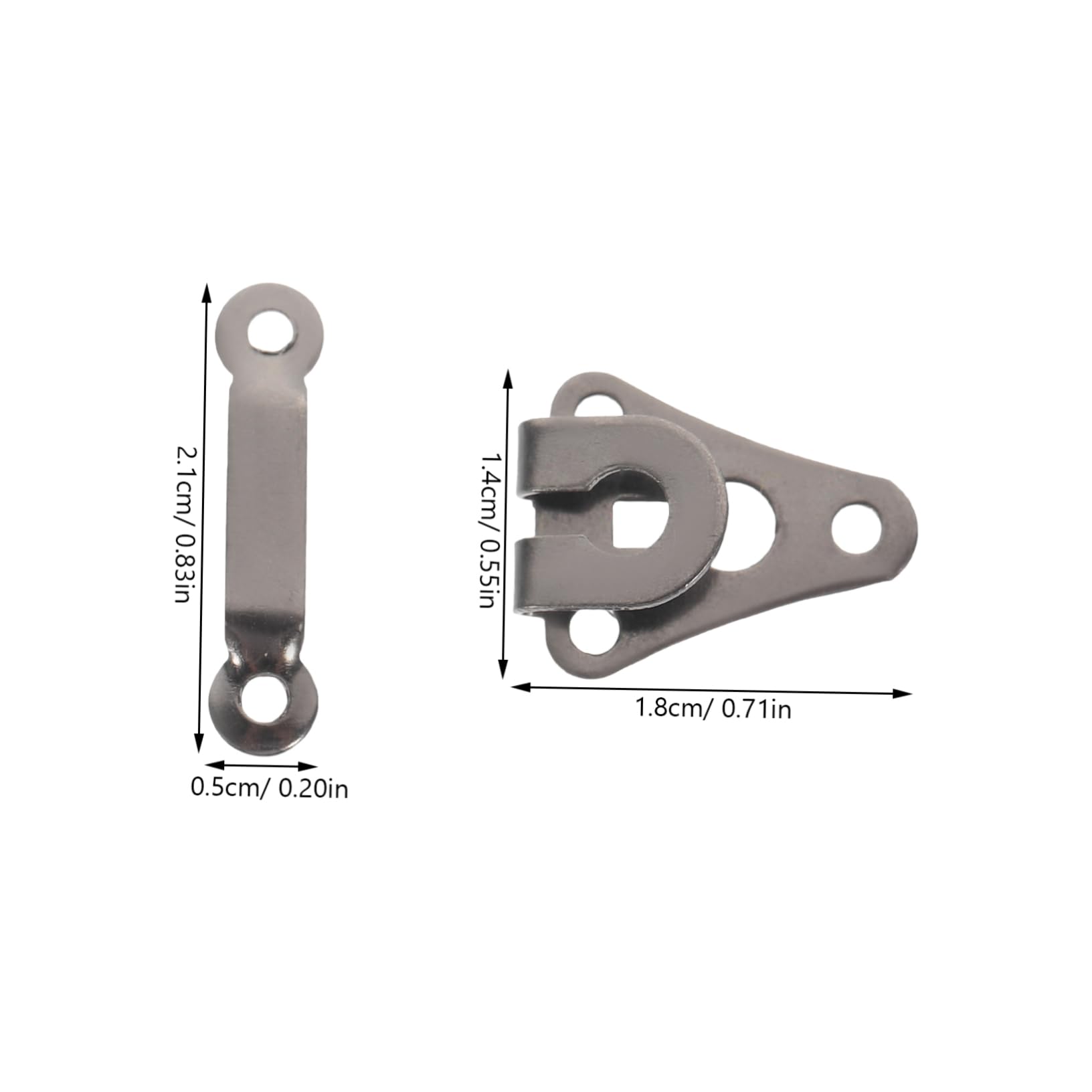 HOODANCOS 10Sets Pant Hooks for Sewing Vintage Clothing Clips and Snap Hooks for Craft for Trousers Skirts and Upholstery Repair Resistant Design