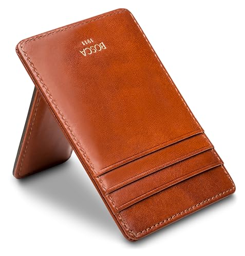 Image of Bosca Old Leather RFID Blocking Front Pocket Wallet with Magnetic Money Clip - Leather Wallet for Men