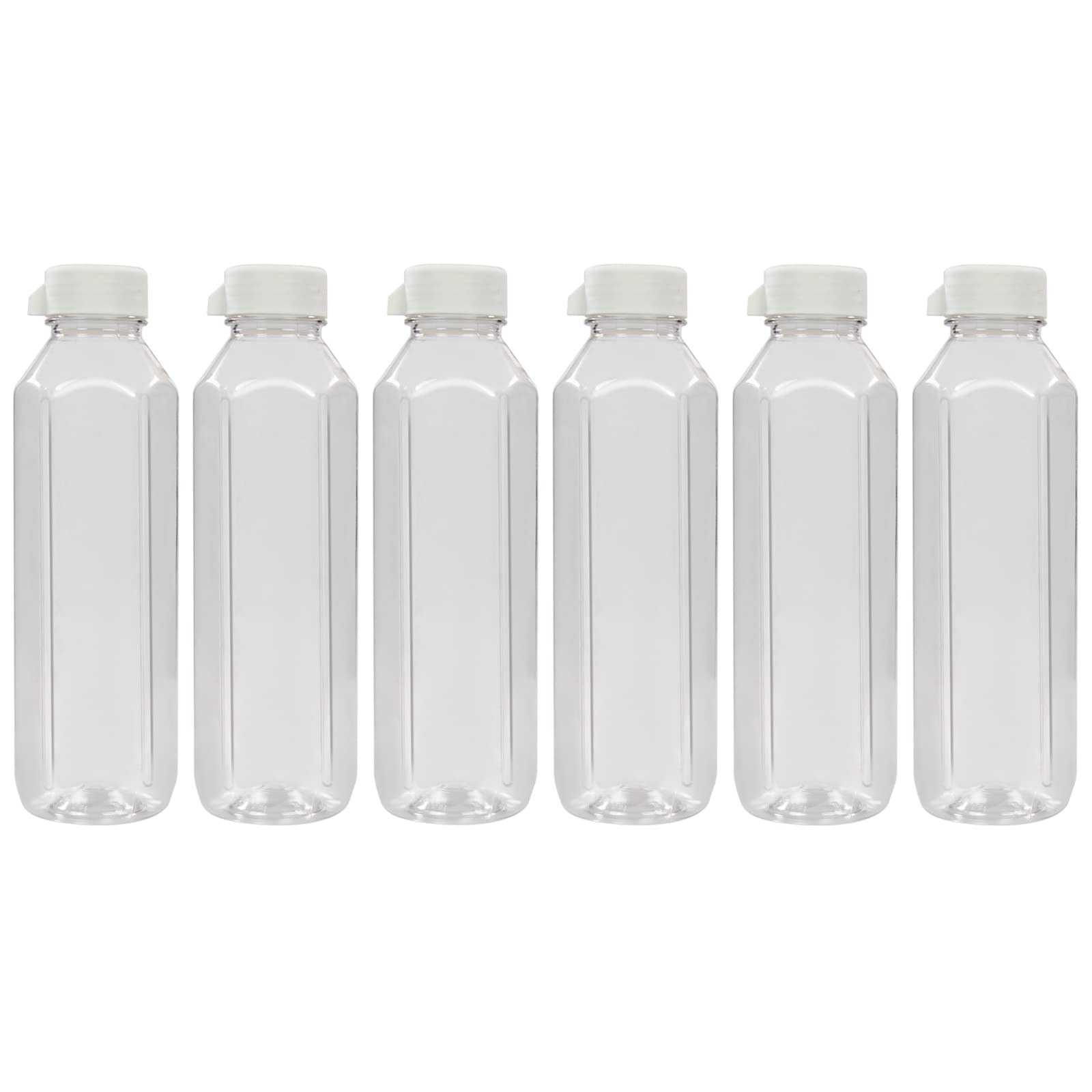 Topaz BPA-Free Plastic Water Bottle Set |Lightweight, Leak-Proof & Freezer Safe – Pack of 6 (1000ml Each), Transparent