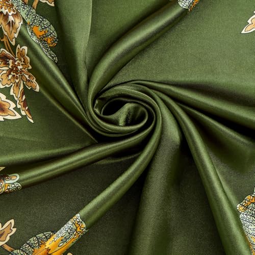 35"x35" Like Silk Head Scarf for Women Satin Feel Large Square Scarf for Hair Wrapping and Sleeping Fashion Bandana3