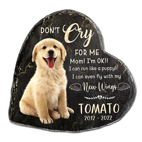 Pawfect House I Can Even Fly with My New Wings - Pet Memorial Stones, Dog Grave Stones Personalized - Dog Memorial Gifts for Loss of Dog, Pet Loss Gifts, Dog Memorial, Dog Memorials & Funerary