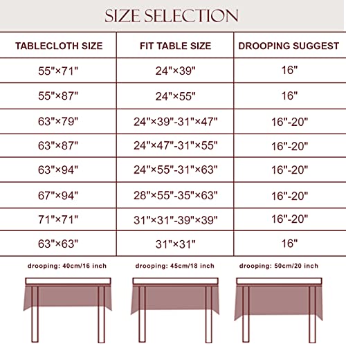 Patdrea White Lace Tablecloth Rectangular,Cotton Vintage Embroidered Tablecloth,Farmhouse Tabletop Cover For Wedding Party Event Banquet Kitchen Picnic Camping Dining Decor 67"×94" #TOP4