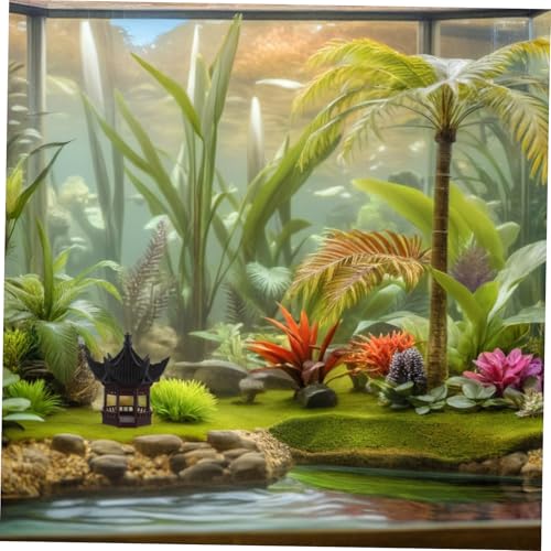 Mini statue de jardin style pagode chinoise avec détails sculptés fins