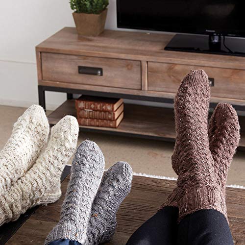Image of Caron Simply Soft Tweeds Yarn (4) Medium Gauge 100% Acrylic - 5oz - Taupe- Machine Wash & Dry
