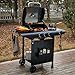 Gas Grill BBQ 3 Burner with Cover, Lid and Side Burner, 48 x 42cm Cooking Surface - Ideal for Outdoor Cooking