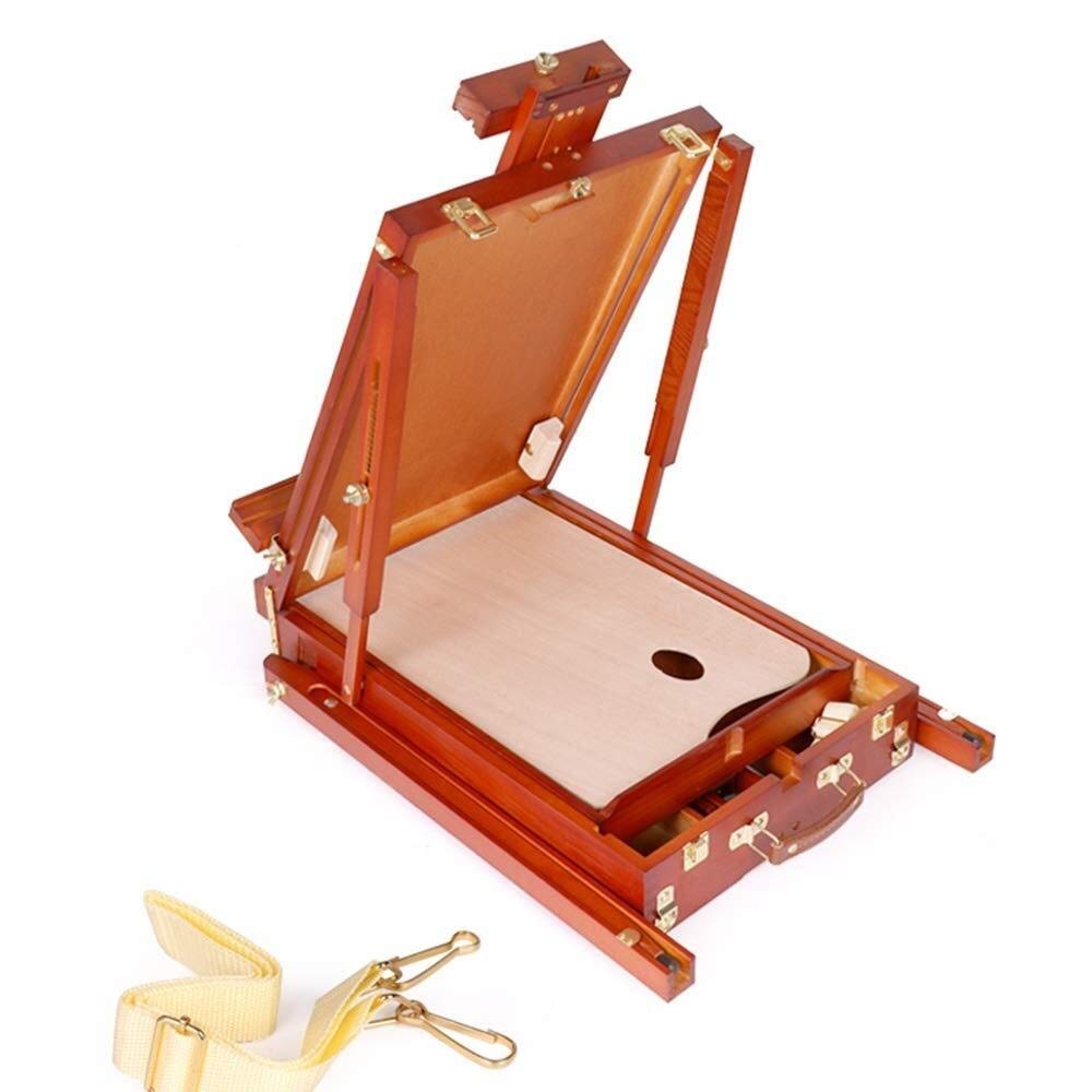 Staffeleien, professionelles Display, eleganter, vielseitiger Tisch, Halterung aus Massivholz, ideal als Inspiration für Malerei, Plakattafel usw., Tischplatte, unzählige Möglichke