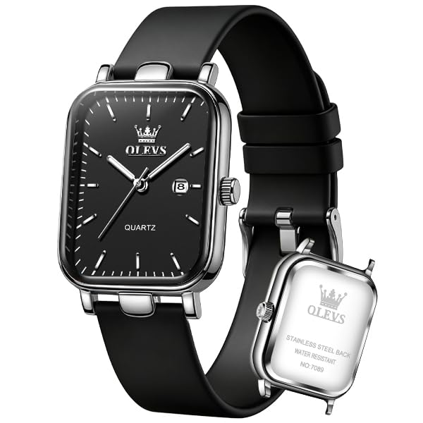 Image of OLEVS Watch for Women Silicone Band Waterproof Luminous Wristwatch Minimalist Fashion