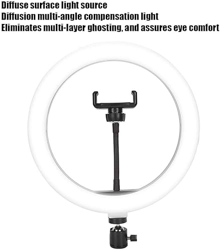 Miniatura 5 de Cabezal de luz de anillo, lámpara LED de 18 W, para arte de uñas, cabeza de repuesto, fotografía, transmisión en vivo, cabeza de luz, trípode,