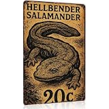 Hellbender 8×12 Vintage Metal Sign