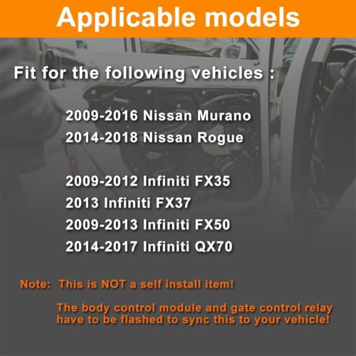 Image of Trunk Latch Compatible with 2009-2016 Murano, 2014-2018 Rogue, 2009-2012 FX35 FX50, 2014-2017 QX70 Replace Power Liftgate Rear Tailgate Lock Actuator