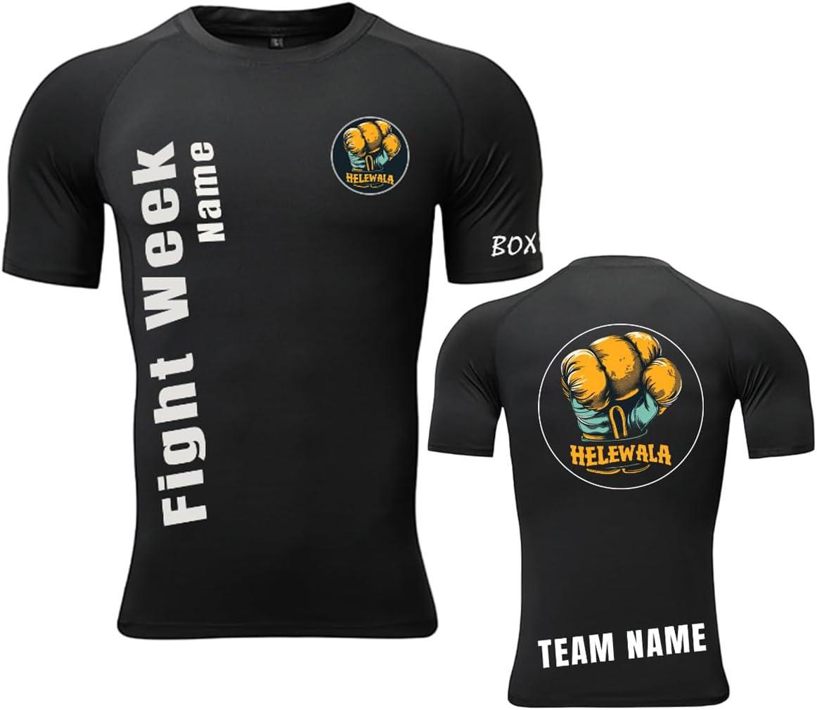 Custom Boxing Competition for Training Fighting for Martial Boxing Uniform prints T-shirt-Pack of 50