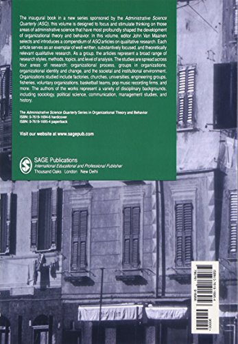 Qualitative Studies of Organizations: 1