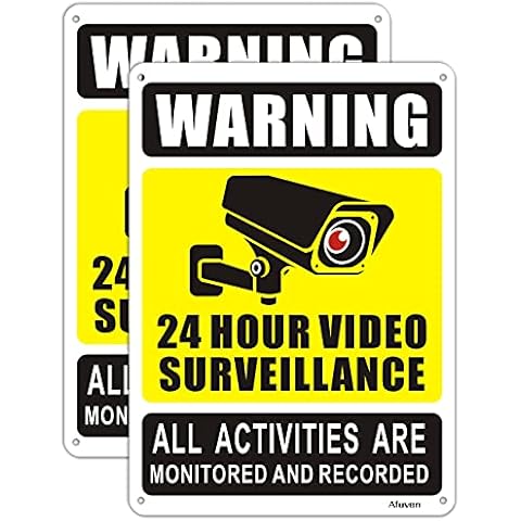 24 Hour Video Surveillance Safety Sign Cover