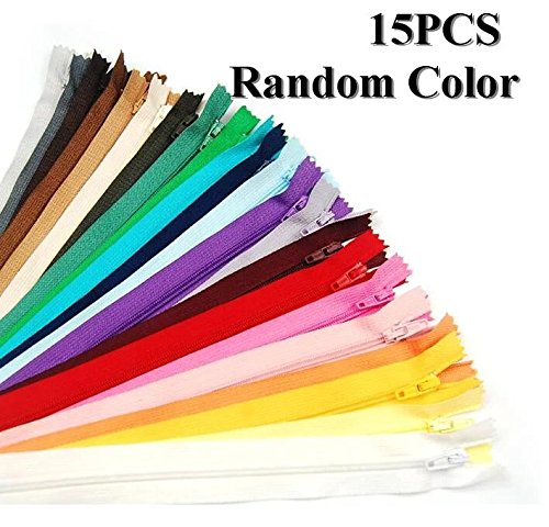 E-Goal 39 Colour 25 cm Tailor Sewing Nylon Coil Closed End Zippers