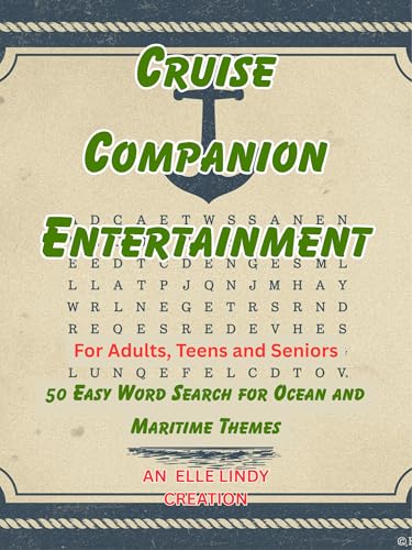 Cruise Companion Entertainment: 50 Easy Word Search for Ocean and Maritime Themes for Adult (Kindle Scribe Only)
