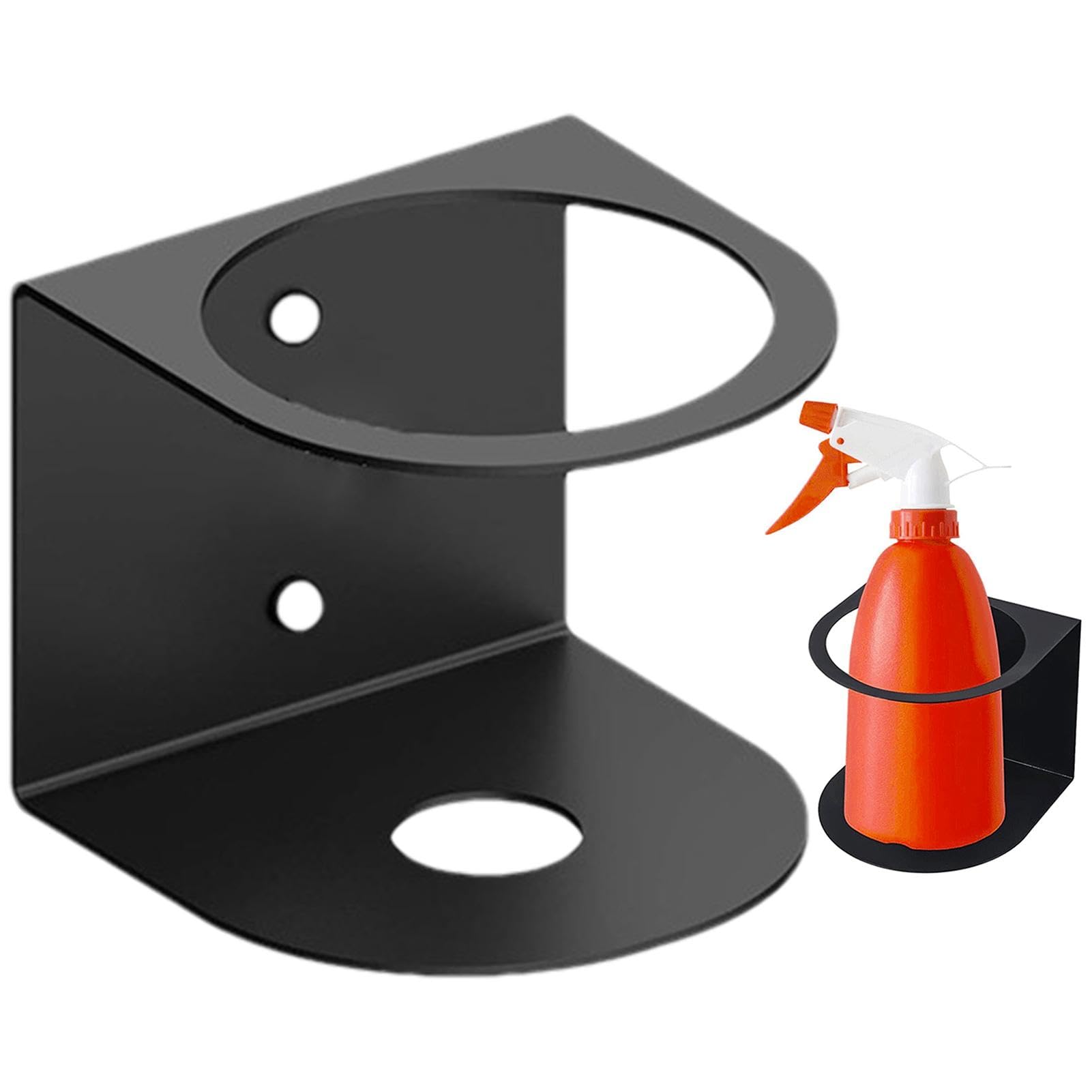 Spray Bottle Rack, Spray Bottle Holder Wall Mount Bracket, Spray Bottle Storage Rack, Multi-Purpose Spray Can Holder for Garage, Organiser Wall Bracket for Spray Bottles, Spray Cans, Lubricants
