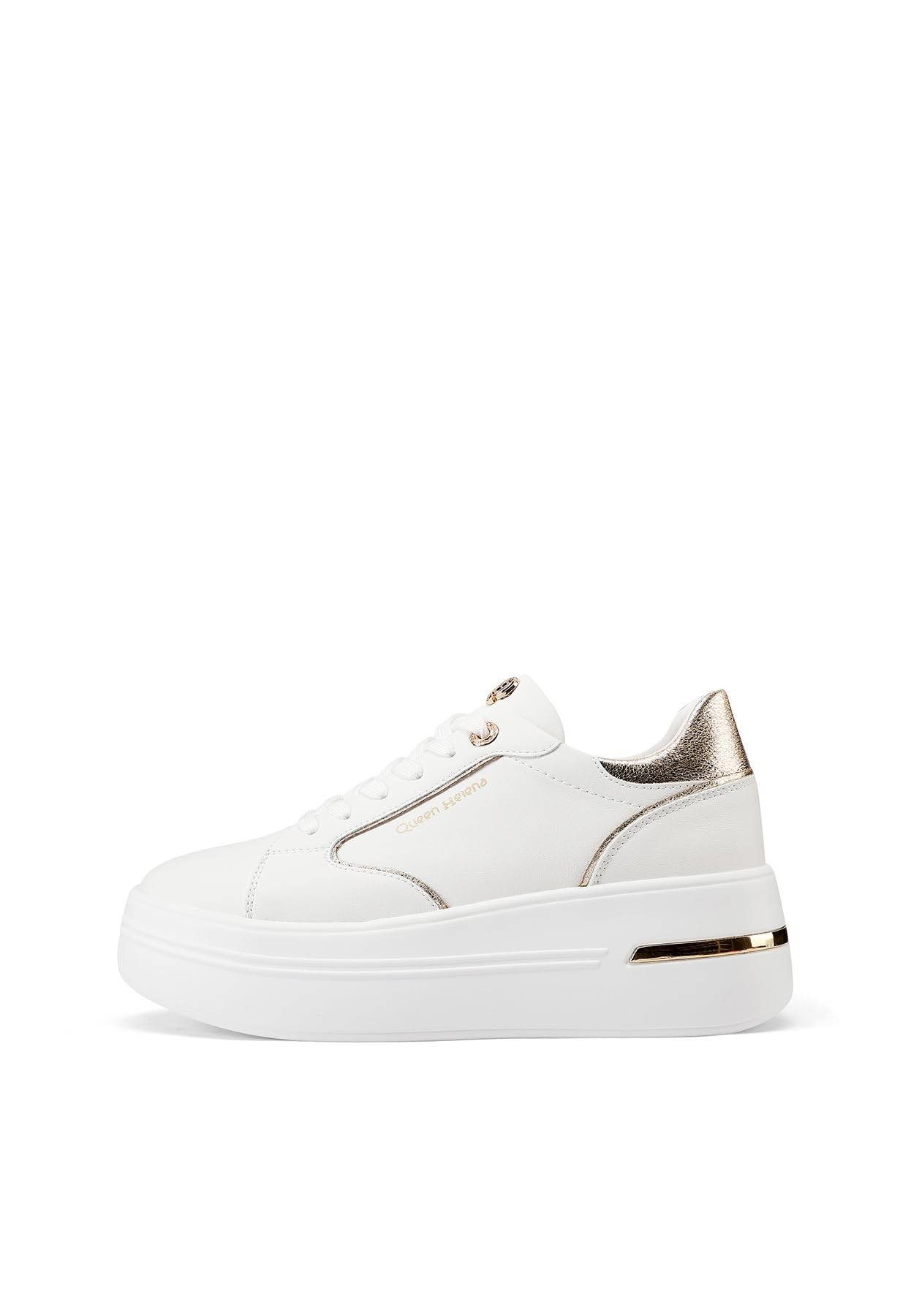 QUEEN HELENA Zapatillas de deporte de plataforma altas para mujer X32-5