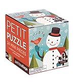 Petit Collage Snowman Petit Puzzle, 24 Mini Pieces