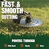 FORESTER Carbide Tip Brush Cutter Blade - 8in x 40 Teeth | Fits Most Straight Shaft Trimmers | Conversion Kit Sold Separately