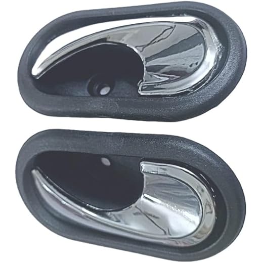 Nutoluck Left Inner Door Handle Lock Rc Lever Chrome Finish Compatible with Renault Duster (2012 to 2019)/ Nissan Terrano (2013 to) 2020