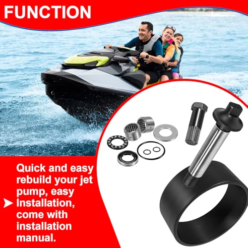 Image of Complete Jet Pump Rebuild Kit and Impeller Removal Installation Tool Compatible with 1998-2006 SeaDoo GTI GTX RFI RX RXDI XP Limited GSX GTS LRV DI (1998-2006)