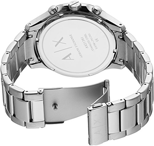 Armani Exchange Stainless Steel Hampton Analog Silver Dial Men Watch - Ax2136, Silver Band - Image 2