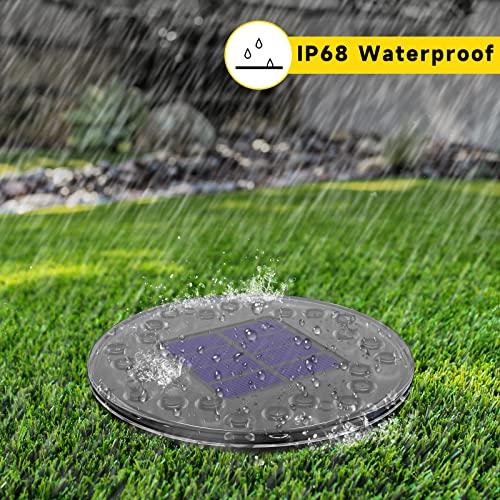 Juo Solar Lights Outdoor Waterproof Ip68, Colored Solar Ground Lights, Rgb Bright In-Ground Lights Outdoor, Landscape Lights For Pathway Yard Walkway(4 Pack) #TOP1
