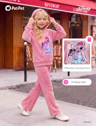 Image of Disney Marvel Outfits for Girls Long Sleeve Hoodie Pants Sets Fall Winter
