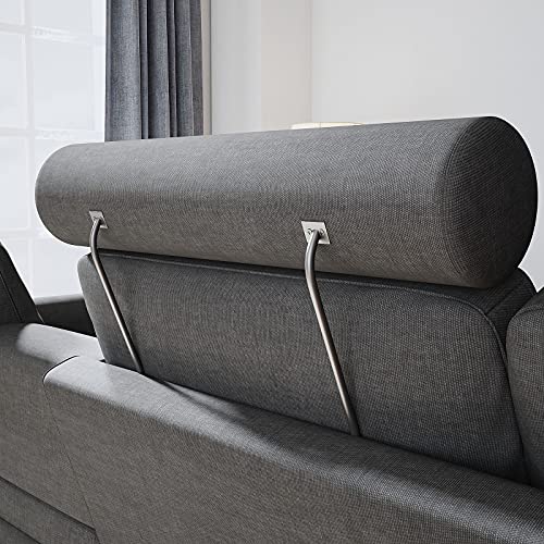 image for HONBAY Convertible Sectional Sofa with Reversible Chaise Modern Fabric