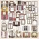 40 Stück Scrapbook Zubehör, Scrapbooking Spitze Papier, Hohle Spitze Spitzenmuster für Scrapbooking,Vintage Hohle Geprägt Foto Rahmen
