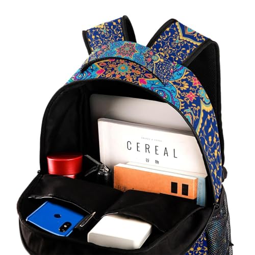 Sac à dos d'école à motif mandala pour le lycée et les sorties - 4