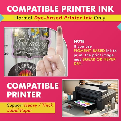 image for KOALA PAPER Koala Printable Vinyl Sticker Paper for Inkjet & Laser Pri