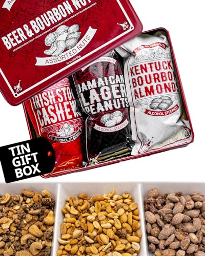14. Assorted Nuts Gift Basket for Men in Tin Gift Box