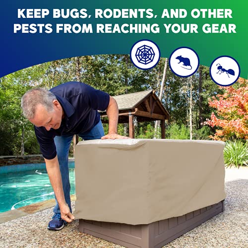 Deck Box Cover Heavy Duty, Waterproof Covers For