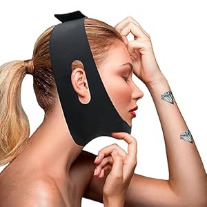 Silicone Chin Strap，V Line Face Mask Face Strap，Chin Mask，Relieves Sagging Skin Lift Belt for Women & Men (1 PCS)