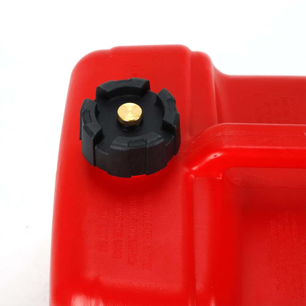 12 Lite Kraftstofftank, Tragbar Externer Bootstank +Anschluss, Benzintank Boot Außenborder-Tank Kanister