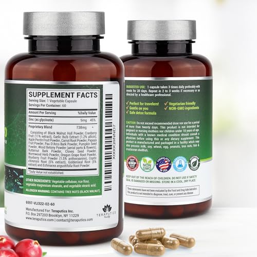 image for Teraputics IntestinePro - Gut Health Supplement with Non-GMO Wormwood,
