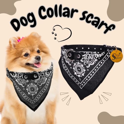 Image of Sage Square Stylish Dog Collar Scarf - Adjustable, Comfortable, Fashionable Accessory for Pets, Soft & Durable Fabric, Dog Breeds, Ideal for Daily Use, Special Occasions (Random)