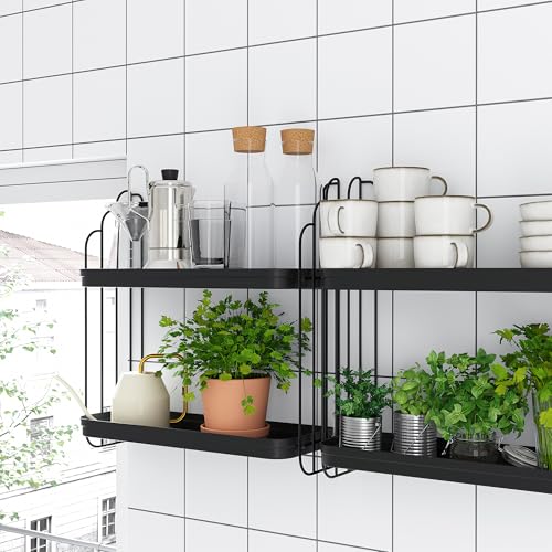Étagère murale noir ProTuning Apotekare 50x52 cm pour rangement - 5