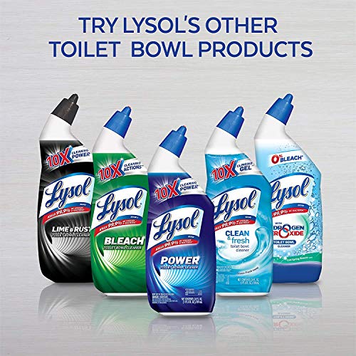 image for Lysol Power Toilet Bowl Cleaner, 10X Cleaning Power 8 oz (Pack of 3), 