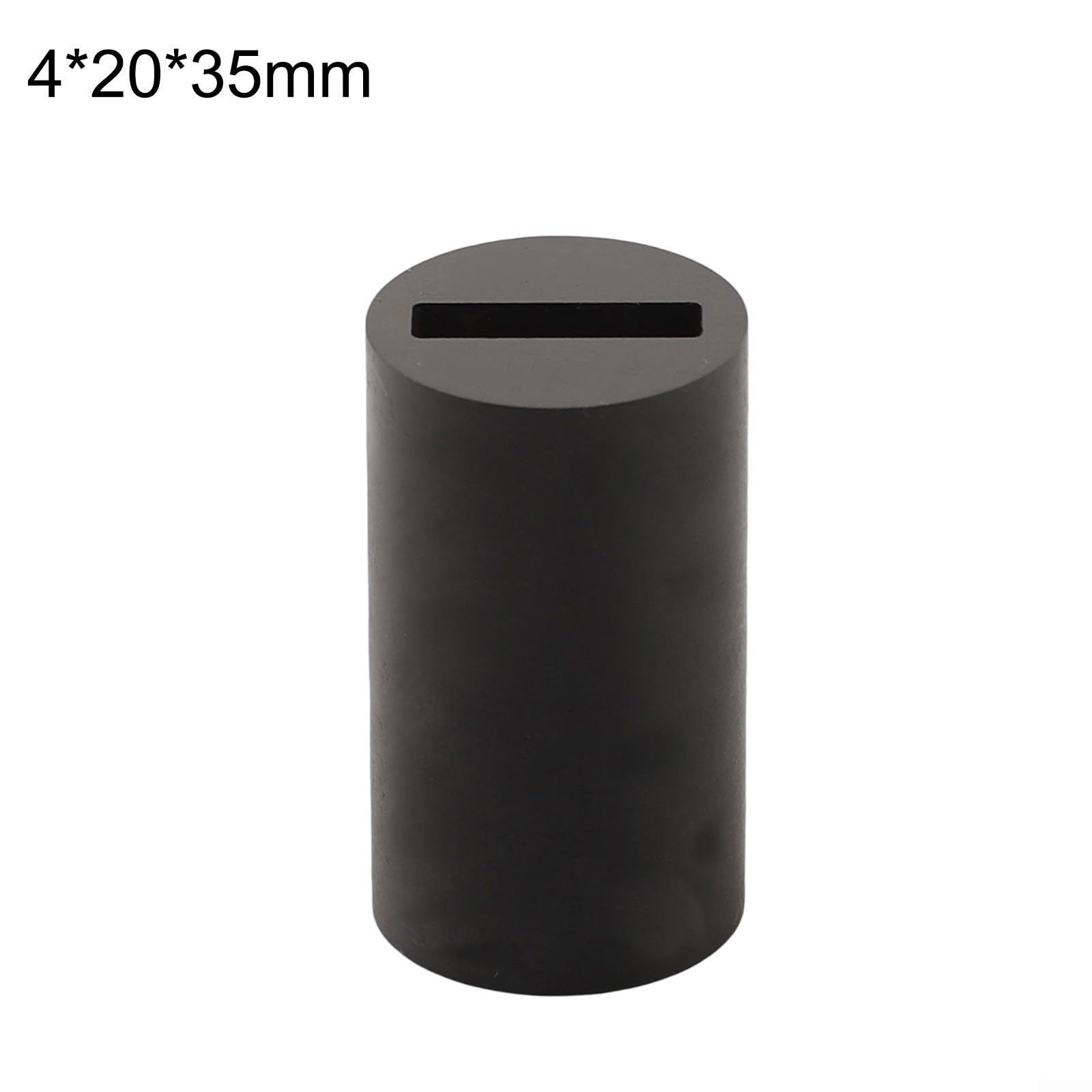Ugello per sabbiatura quadrato a bocca piatta, 4 x 20 mm, con punta in carburo di boro, per una pressione di sabbiatura stabile e una copertura uniforme all'aperto (4 x 20 x 35 mm)