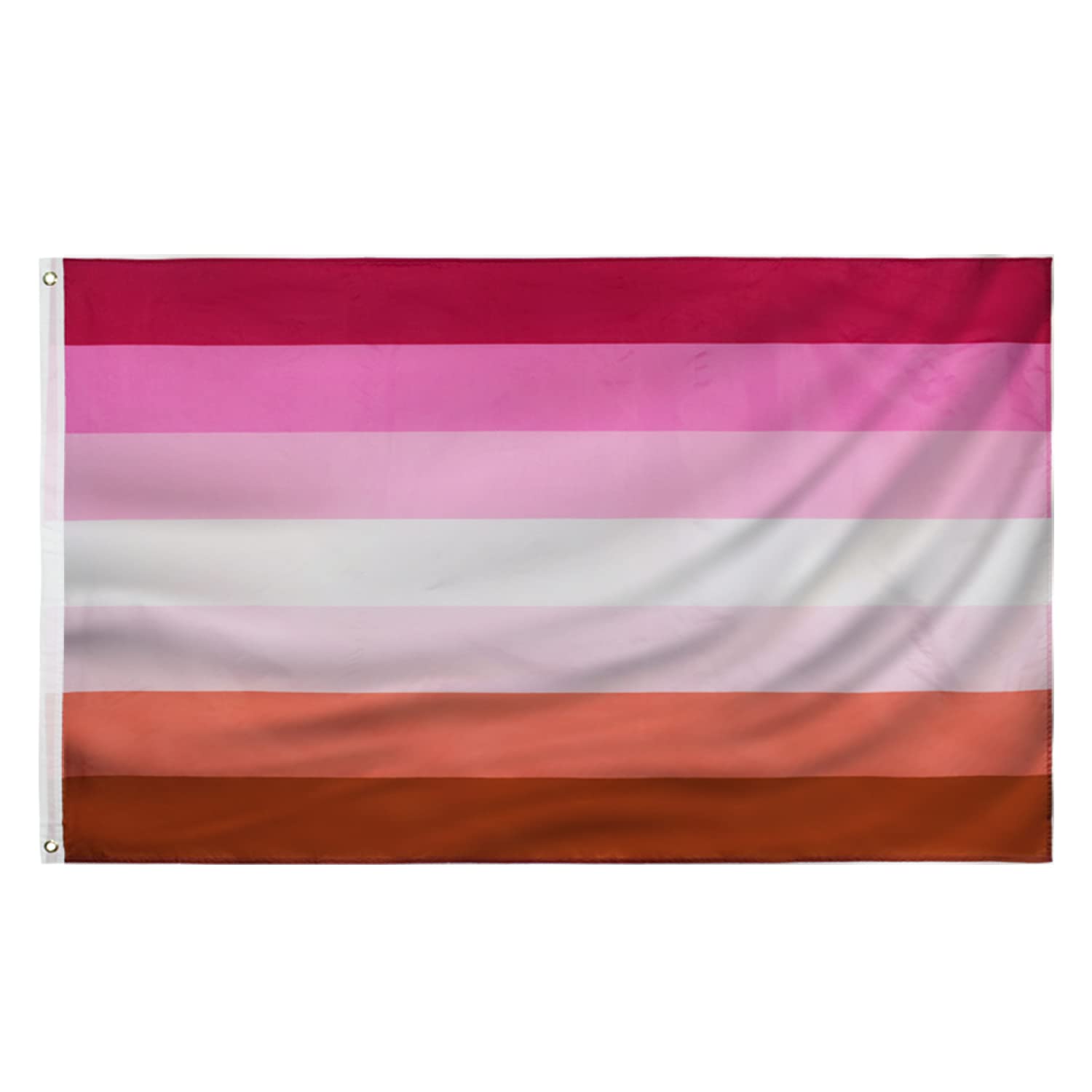Lesbian Pride Flag Les Flag 3x5FT Polyester flag outdoor indoor Canvas Header and Double Stitched with two Brass Grommets