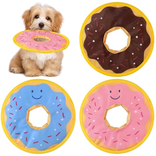 3 Pcs Floating Dog Toys Durable Oxford Fabric Dog Water Toy Donut...