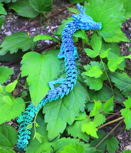 Joy Toy - Drakliths 24202 - 3D-gedrucktes Drachenei, Drachenei mit Drache, voll beweglicher Drache, Zappelspielzeug 7x7x9,5 cm