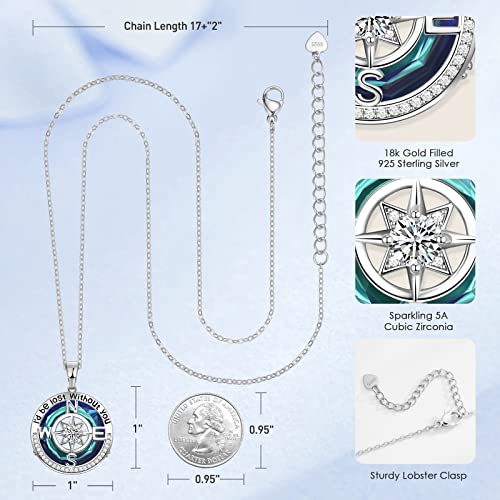 Paitain Crystal Necklace For Women, Silver Jewelry For Wife Womens Necklaces Gifts For Her Anniversary Birthday Gift For Wife Gifts For Girls Girlfriend Crystal Pendent Necklace For Her On Christmas Valentines Day #TOP5