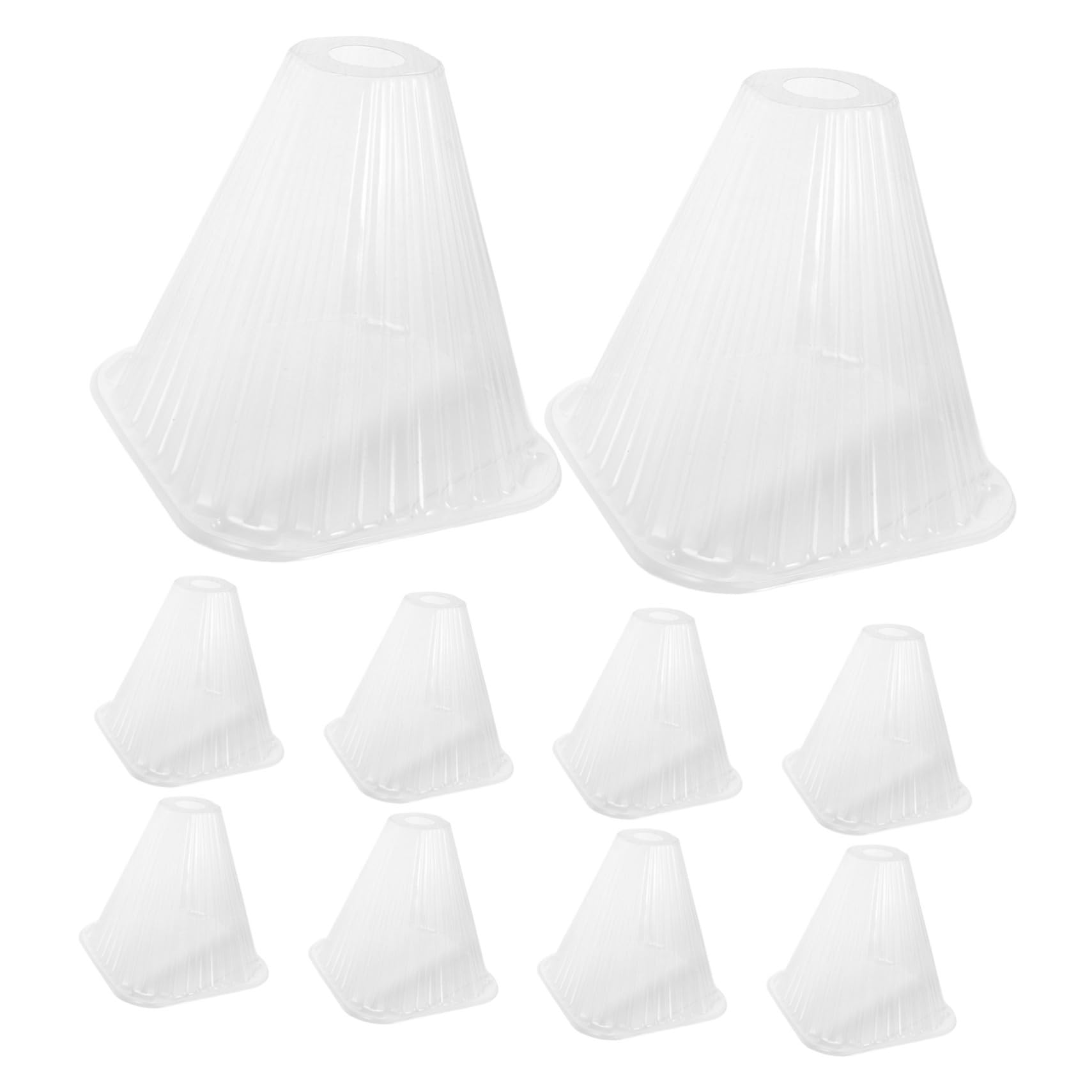 Happyyami Cloche Conique de Protection pour Plantes 10 Pièces en Pet