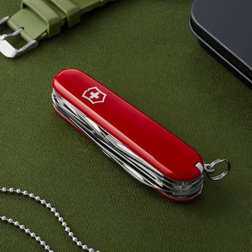 Miniatura 2 de Victorinox Navaja Suiza De Bolsillo Fieldmaster, 15 Funciones, Hecha En Suiza, Multiherramienta Con Gancho Multiusos, Abrelatas, Tijeras, Rojo