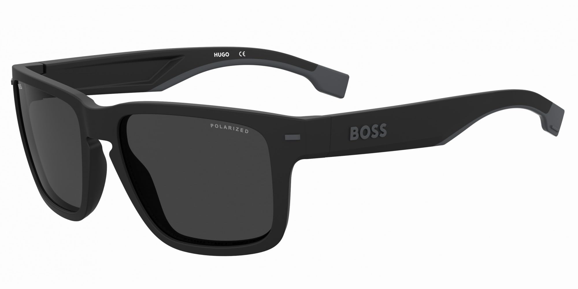 Hugo Boss Men's Square Sunglasses - Black - Polarized