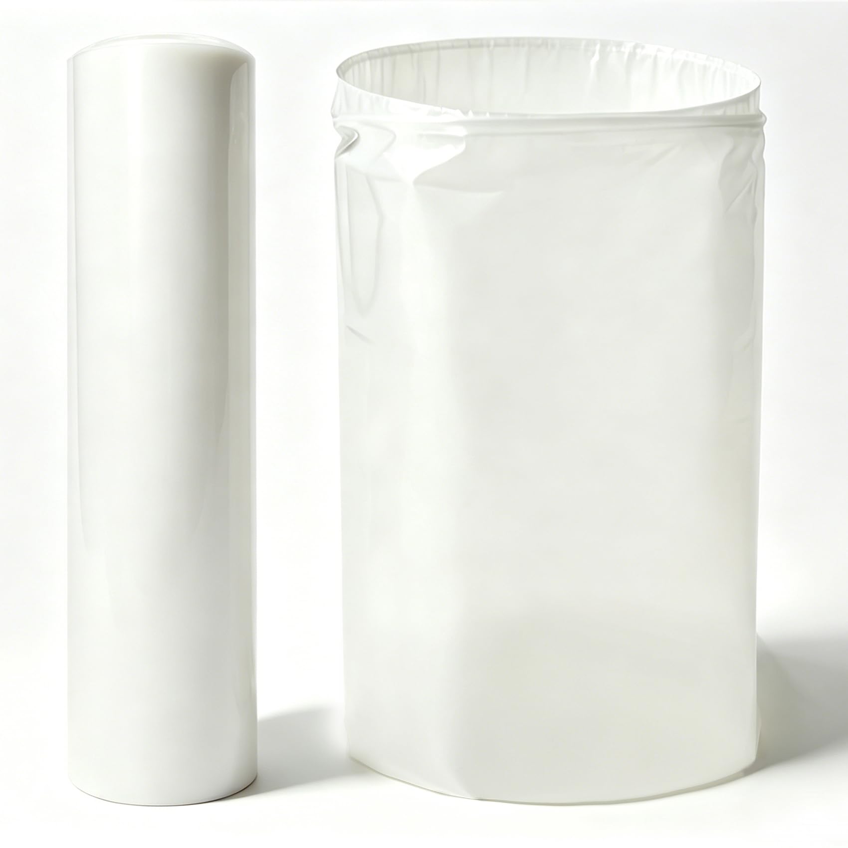 Bolsas colectoras de polvo de plástico transparente de 6 mil, 38 x 72 pulgadas, 45 unidades, resistentes al desgarro, bolsas de recogida inferiores de gran capacidad para sistemas de recogida